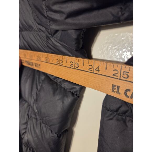 Eddie Bauer Womens L 650 Down Packable Lightweight Jacket Puffer Coat Black - Picture 9 of 10